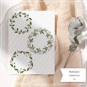 Printdatei Winterkränze