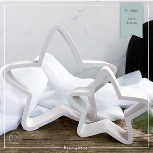 STL Datei Sterne Rahmen