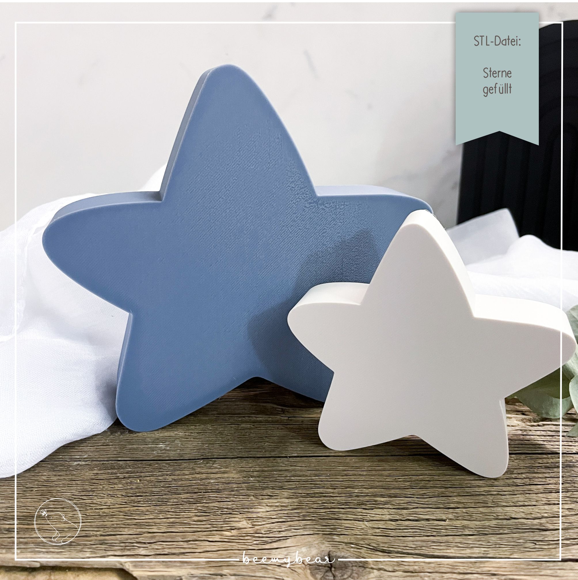 STL Datei Sterne gefüllt