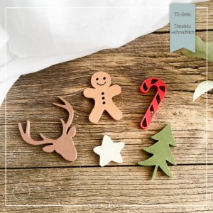 STL Datei Streudeko weihnachtlich