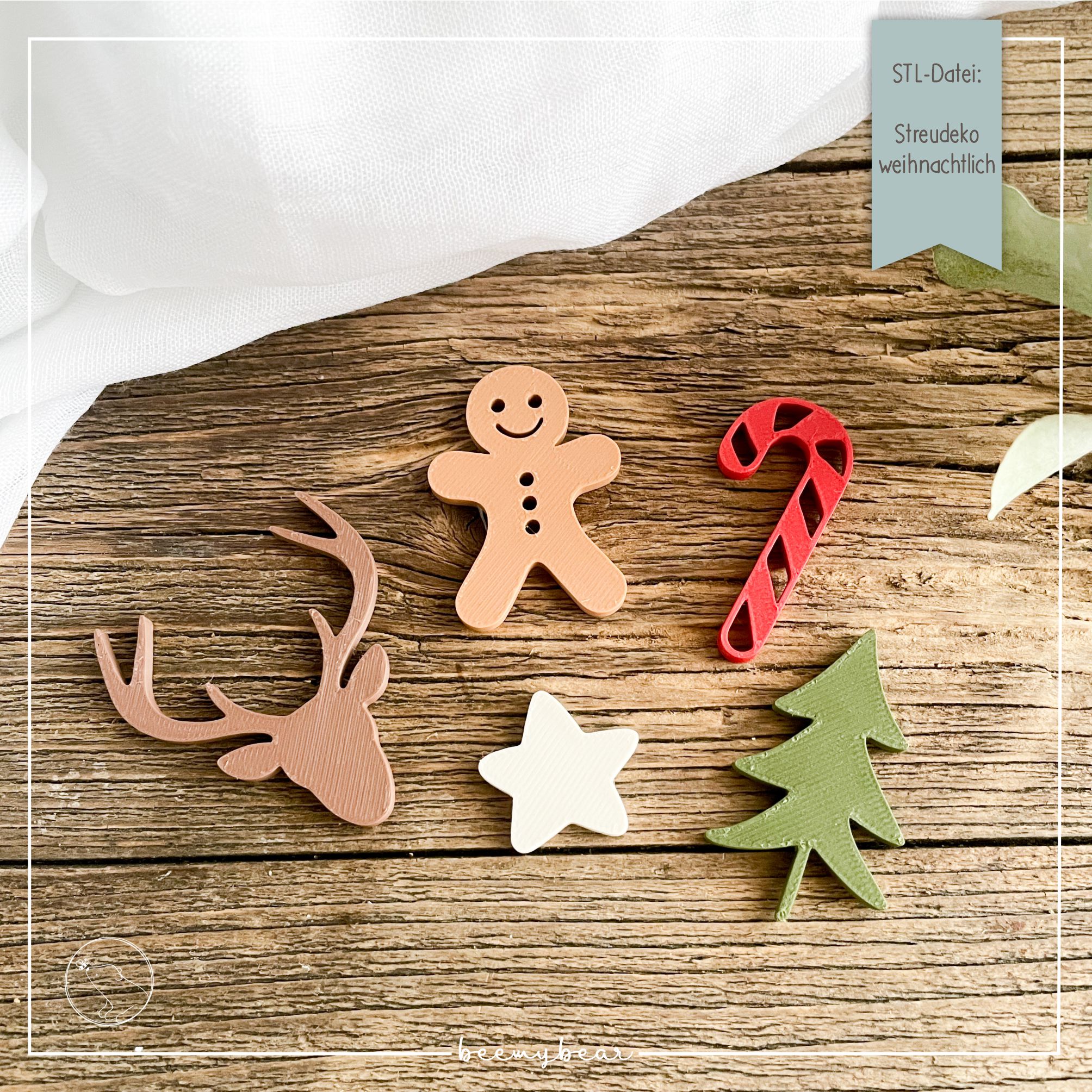STL Datei Streudeko weihnachtlich