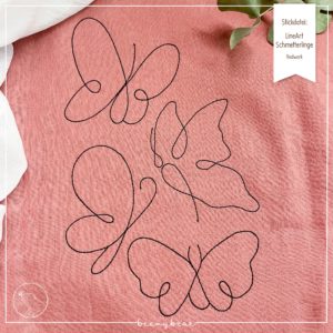 Stickdatei LineArt Schmetterlinge