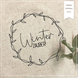 Stickdatei Winterkranz
