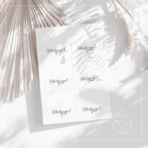 Druckvorlage Tütenklappe Schutzengel für dich