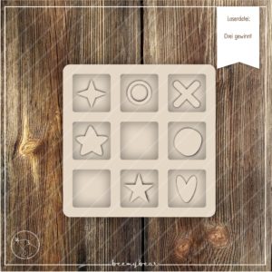 Laserdatei Drei gewinnt