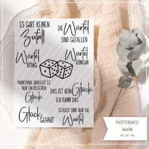 Plotterdatei Würfel