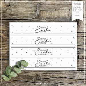 Printdatei Banderole Einfach mal die Seele baumeln lassen