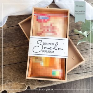 STL Datei Geschenkbox Portionsdessert