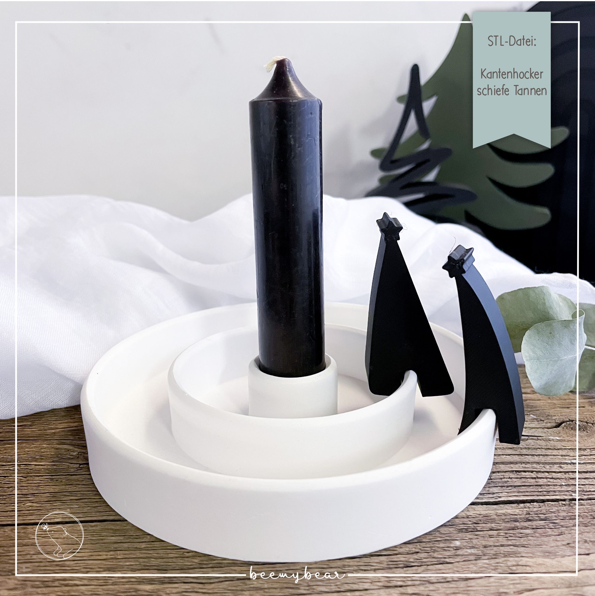 STL Datei Kantenhocker schiefe Tannen