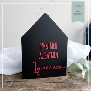 STL Datei Haus Sassy Einatmen Ausatmen Ignorieren