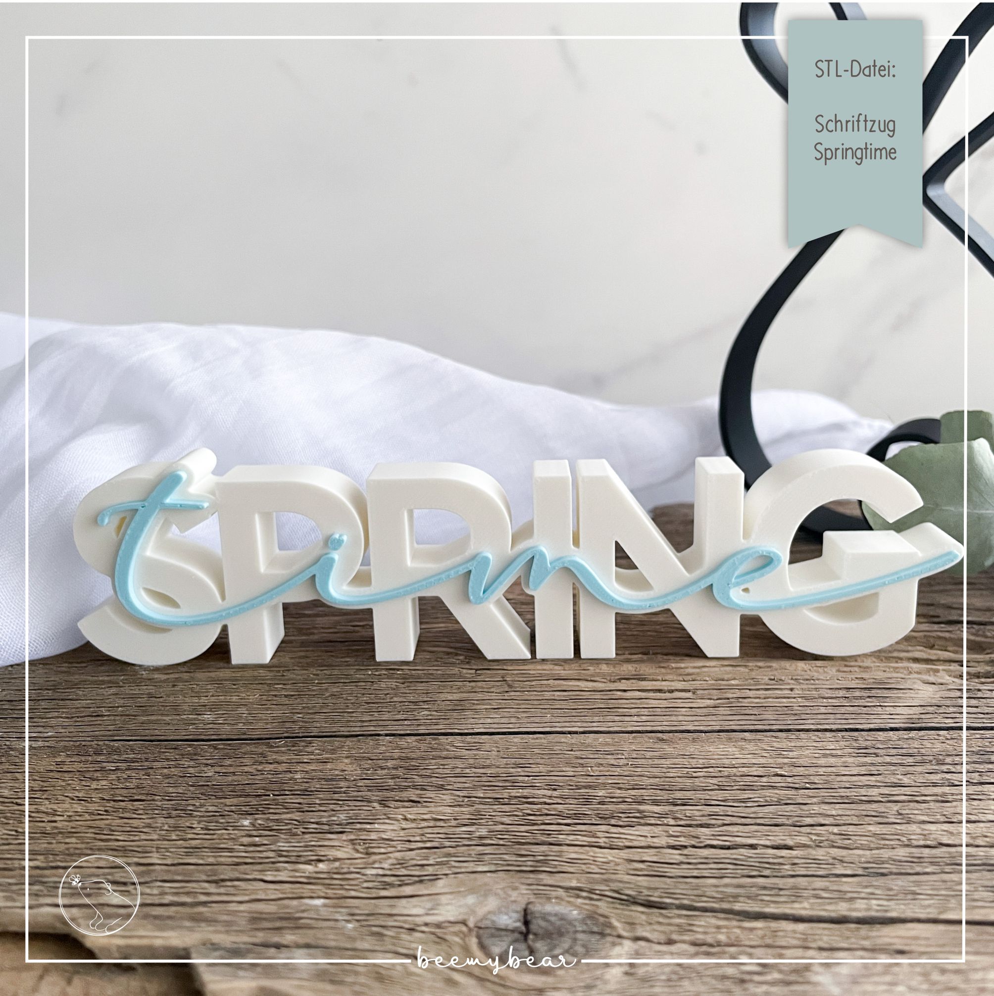 STL Datei Schriftzug Springtime2