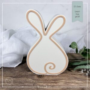 STL Datei LineArt Hase gefüllt