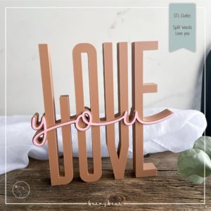 STL Datei Split Words love you