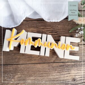 STL Datei Schriftzug Meine Kommunion