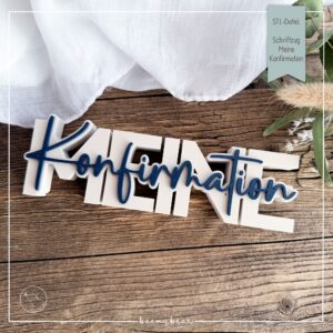 STL Datei Schriftzug Meine Konfirmation