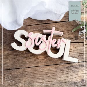 STL Datei Schriftzug Soul Sister
