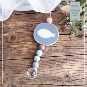 STL Datei Sonnenfänger Fisch im Klecks