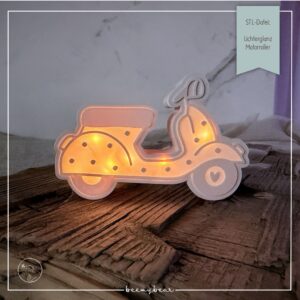 STL Datei Lichterglanz Motorroller