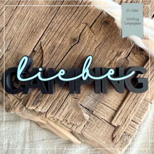 STL Datei Schriftzug Campingliebe