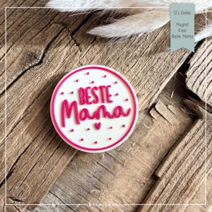 STL Datei Kreis Beste Mama
