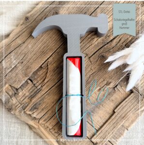 STL Datei Schokoriegelhalter groß Hammer