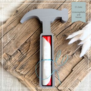 STL Datei Schokoriegelhalter groß Hammer
