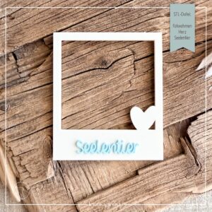 STL Datei Fotorahmen Herz Seelentier