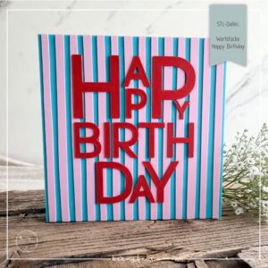 STL Datei Wortstücke Happy Birthday