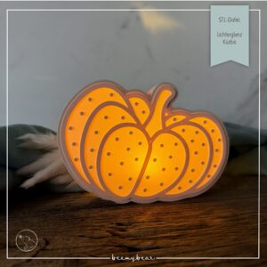 STL Datei Lichterglanz Kürbis1