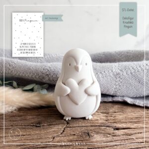 STL Datei Dekofigur Knuddelz Pinguin
