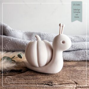 STL Datei Dekofigur Schnecke mit Kürbis