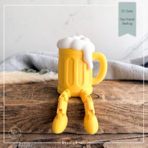 STL Datei Flexi Friends Bierkrug