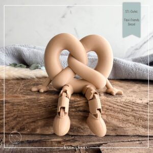 STL Datei Flexi Friends Brezel