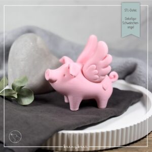 STL Datei Schweinchenengel